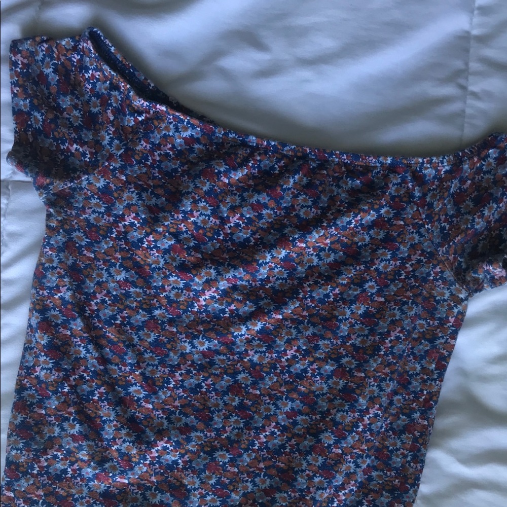 Off the shoulder floral top